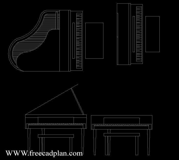 Piano 2d model