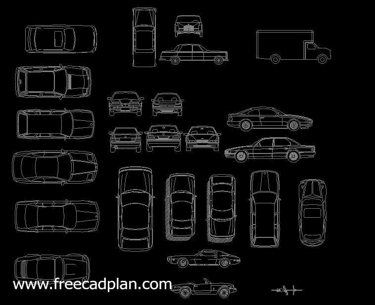 autocad 2d car blocks free download