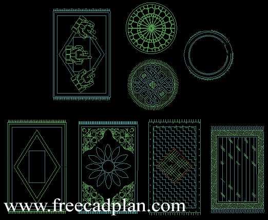 download Carpet CAD Blocks DWG FILE free cad plan