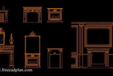 Fireplaces CAD blocks