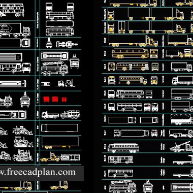 Fire truck cad block in autocad - dwg download - free cad plan