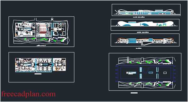 Research Center dwg plans