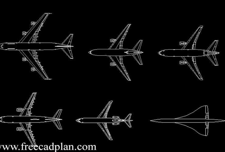 بلوکات طائرة 2d في أوتوكاد ،