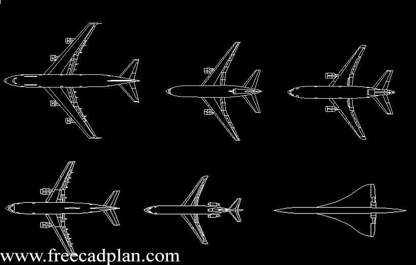بلوکات طائرة 2d في أوتوكاد ،