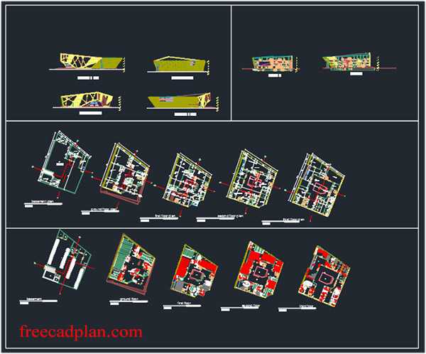 digital library plan in autocad