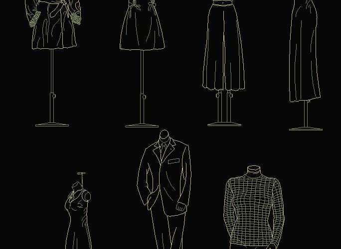 Mannequin DWG Archives Free Cad Plan Mannequin DWG Archives Free Cad Plan