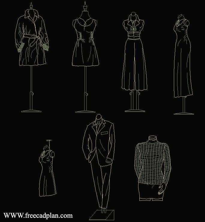 Dress Form Mannequin DWG CAD BLOCK Download Free Cad Plan Dress Form Mannequin DWG CAD BLOCK Download Free Cad Plan