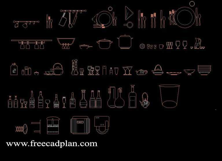 bar equipment dwg cad block in autocad free cad plan