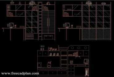 bookcase dwg