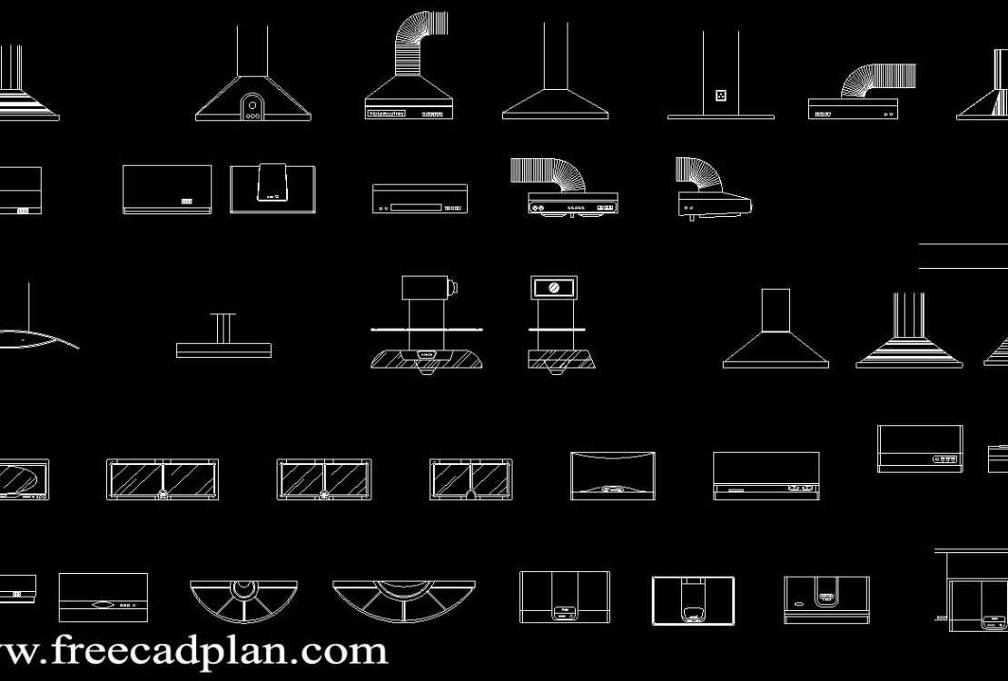 kitchen hood cad Archives free cad plan