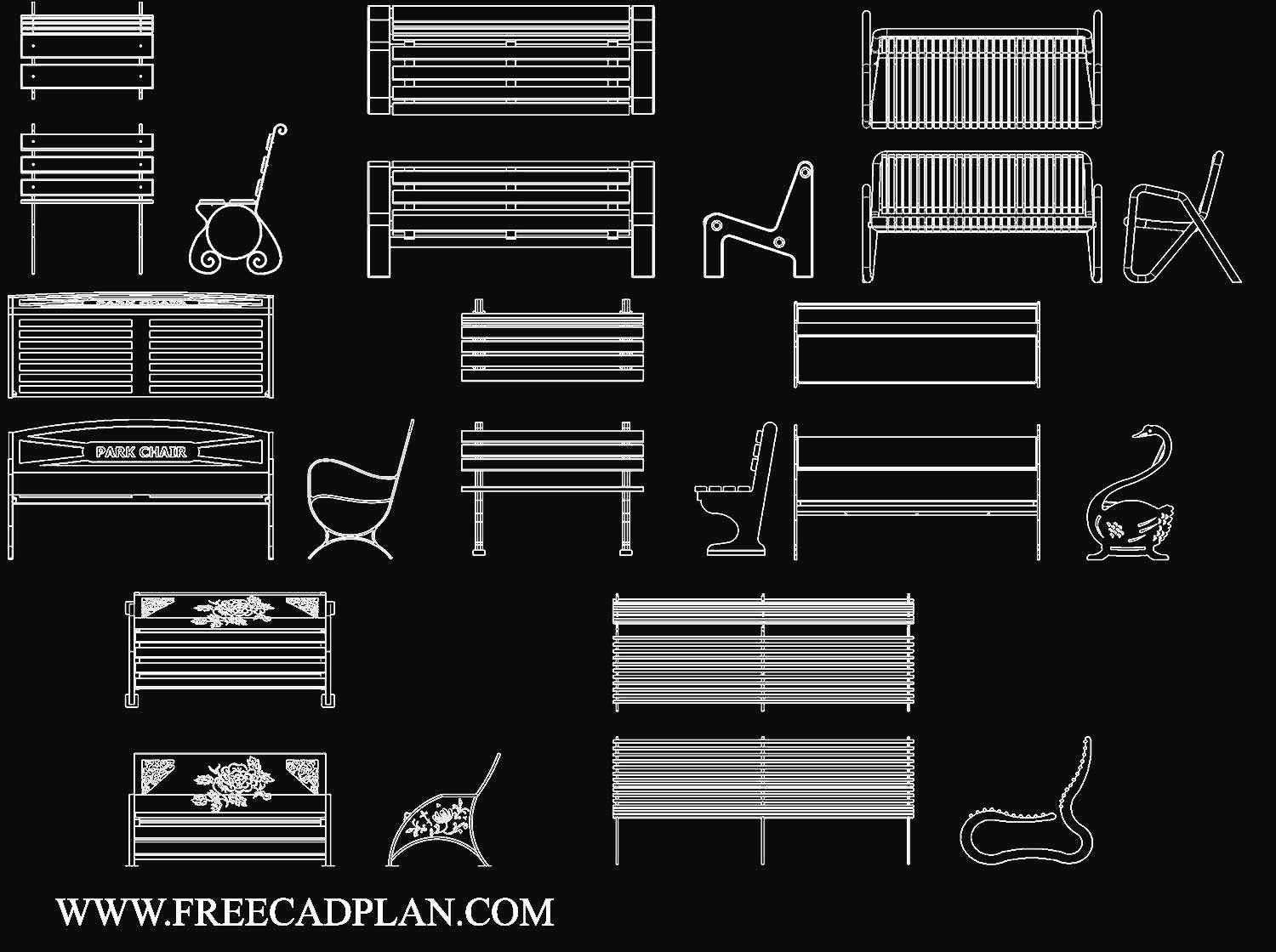 benches-cad-block-in-autocad-dwg-download-free-cad-plan