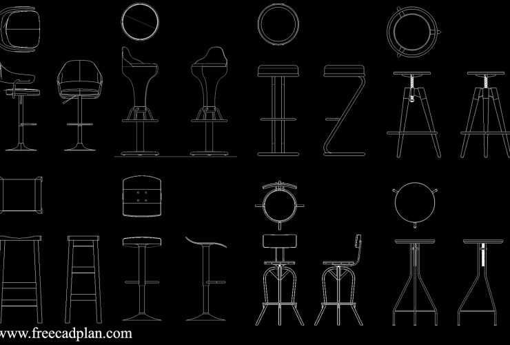 Bar Stool DWG Archives - free cad plan