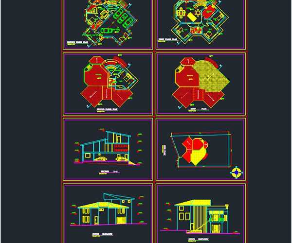 Classic house dwg plan