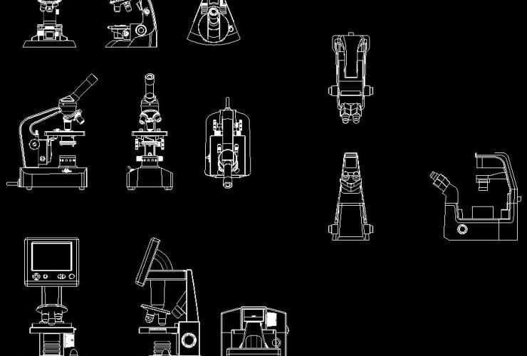 Hare busy violation Microscope CAD Block Archives - free cad plan