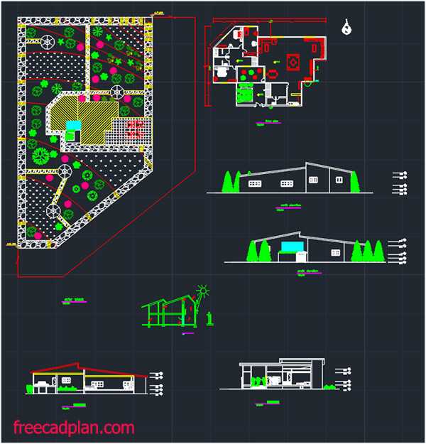 Rural House Dwg Plan Floor Plans, How To Draw House Plans In Freecad