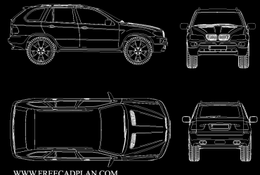 Gambar BLOCK CAD BMW X5 DWG
