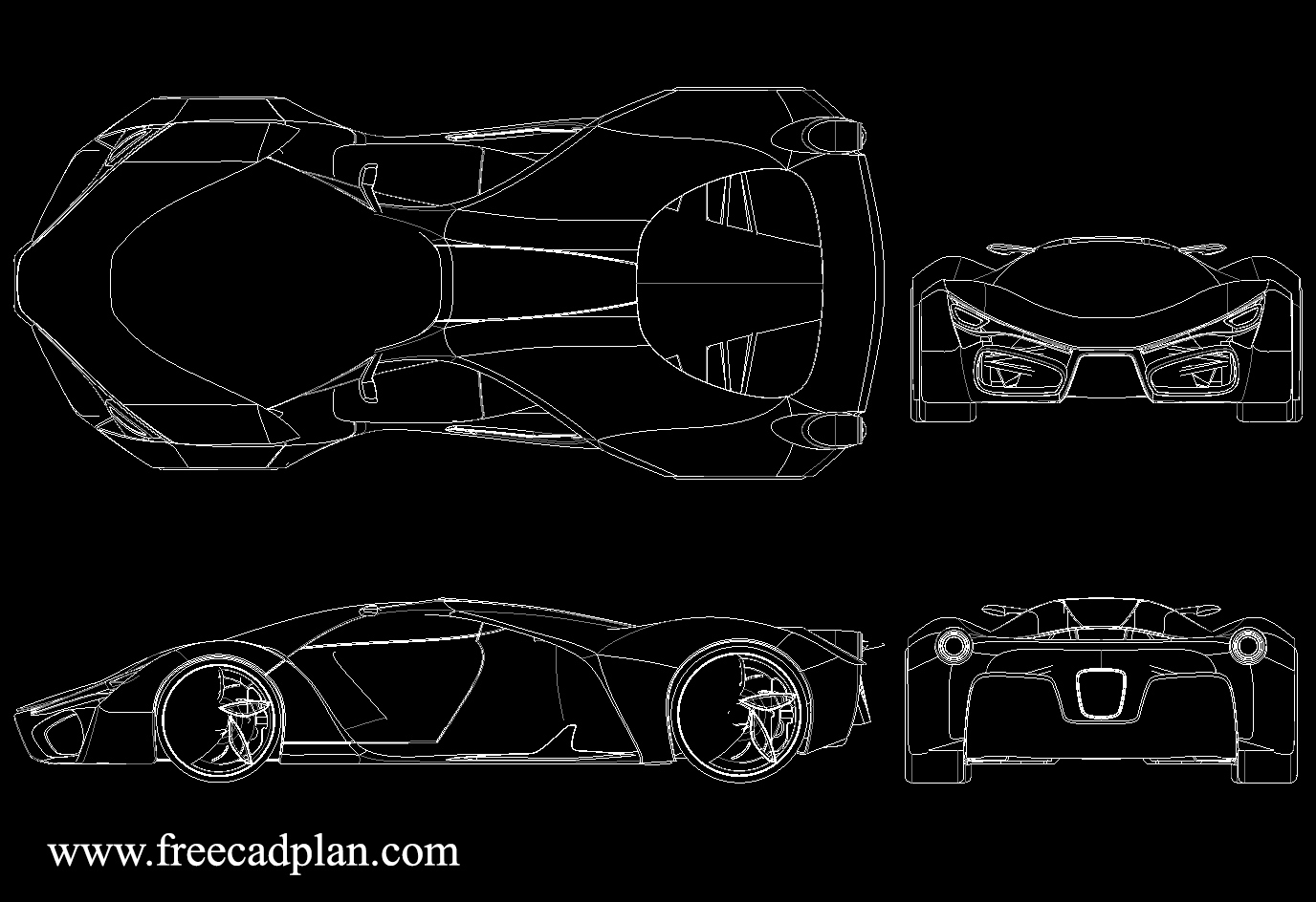 Gambar Block CAD Ferrari F80