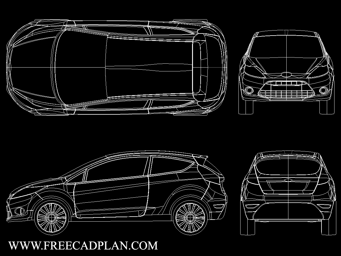 Ford Fiesta 3p DWG