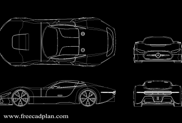 lukisan Mercedes Vision GT DWG Block CAD