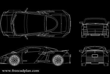 Toyota Mr2 DC reka bentuk Block CAD