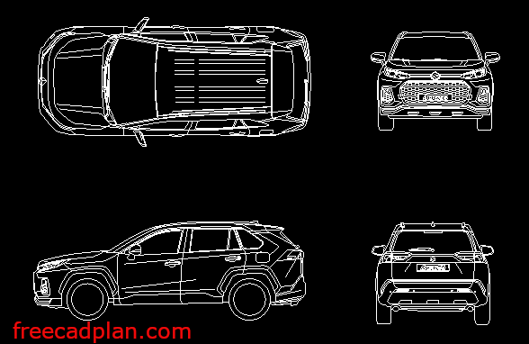 Suzuki Across 2021 dwg cad block