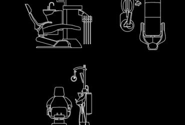 dental chair in autocad